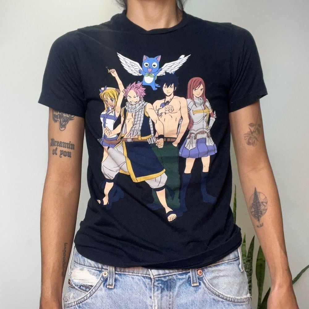 Fairy Tail Tokyo Ghoul Black T-Shirt